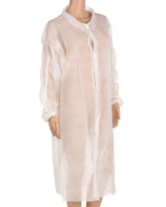Velcro apron, white, size XXXL