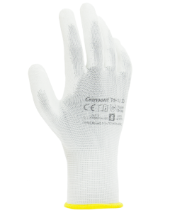 Cramont® GPA130 white polyurethane gloves, size 06