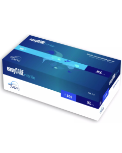 RĘKAWICE EASYCARE NITRYLOWE NIEBIESKIE,BEZPUDR. S
